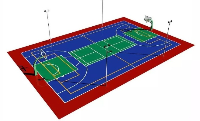 小型室内篮球场的标准尺寸及布局设计-第2张图片-www.211178.com_果博福布斯